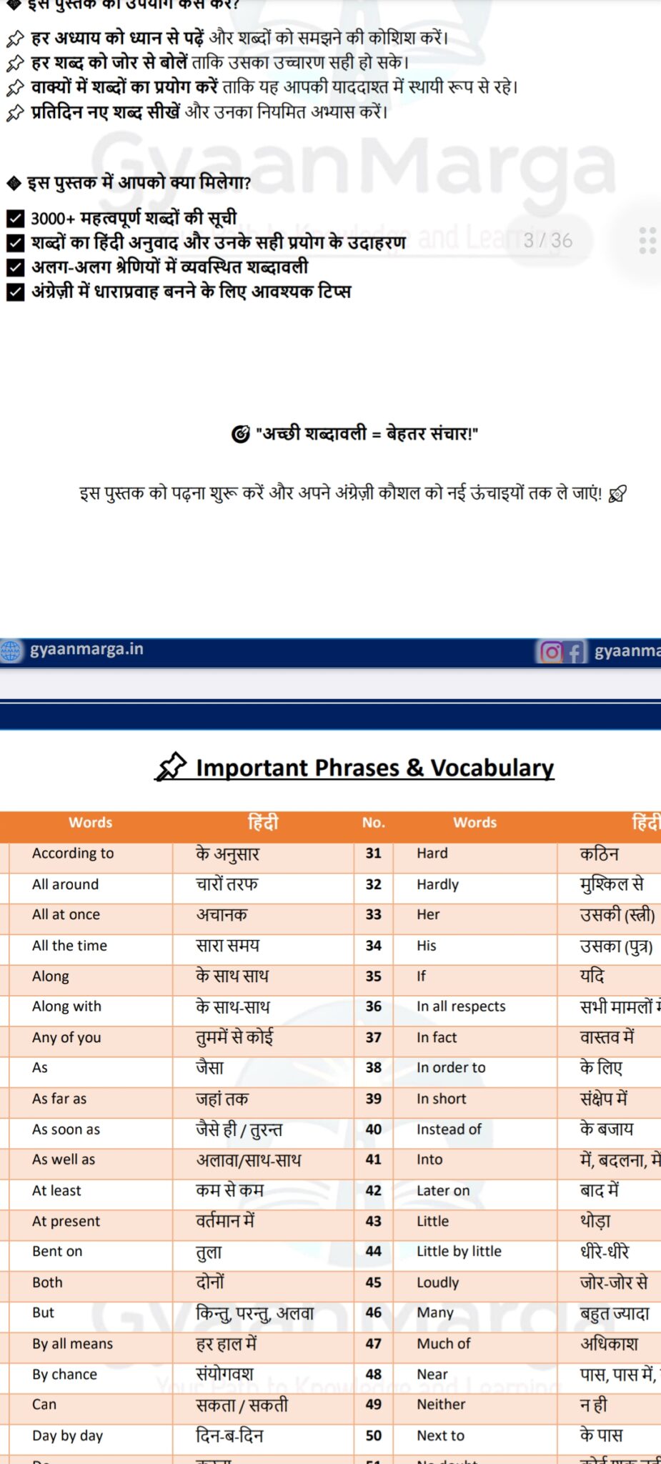 important Phrases